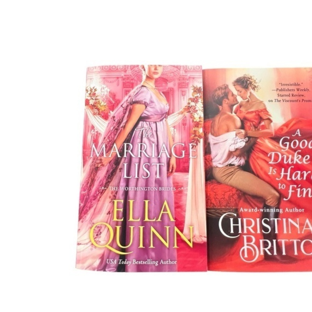 Bundle 2 Regency Romance Books: The Marriage List‎ / A Good Duke Is Hard To Find - Picture 2 of 6
